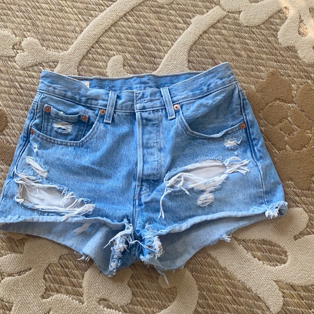 Levi’s High Rise Denim Shorts